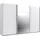 WIMEX Schwebetürenschrank Norderstedt 313 x 210 x 64 cm weiß