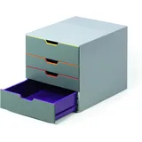 Durable Schubladenbox Varicolor 28 x 29 x 25,5 cm 4-tlg. mehrfarbig