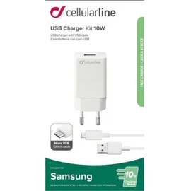 Cellular Line Cellularline Micro USB Ladegerät 2.1 A ACHSMKIT10WMUSBW