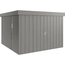 Hörmann Metall-Gerätehaus Juno JFD14 M-Sk 9007) 2-flg F Flachdach
