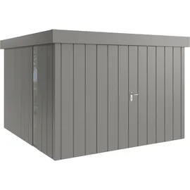 Hörmann Metall-Gerätehaus Juno JFD14 M-Sk 9007) 2-flg F Flachdach