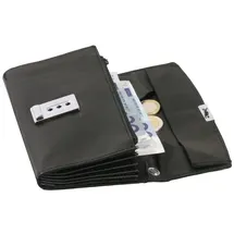 Contacto Kellnergeldtasche aus Schweinsleder aus weichem dünnen Material, hat dadurch schlankes Design und geringes Eigenvolumen, jeweils 5