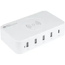 Good Connections Ladestation 60W, 5-Port m. 10W Qi weiß