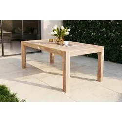 OUTFLEXX Esstisch, natur, Akazie, 200 x 100 cm, Teak-Optik, FSC®-zertifiziertes Produkt