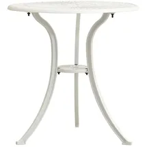 vidaXL Gartentisch 62 x 62 x 65 cm Weiß