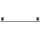 Geesa Opal Handtuchhalter Wand 600mm Schwarz gebürstet