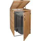 MCW Mülltonnenverkleidung MCW-H74 126 x 98 x 79 cm braun