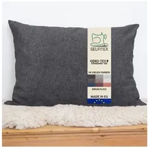 Selfitex Kissenbezug Dekokissen 60 x 80 cm Grau