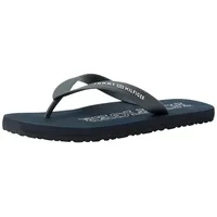 Tommy Hilfiger Herren Flip Flops Rubber Beach Sandal Zehentrenner, Blau (Desert Sky), 40 - 40 EU
