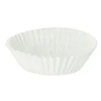 Papstar Backförmchen rund Ø 3,5 cm, 1,9 cm weiss
