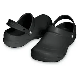 Crocs Bistro Clog für Gastronomie, Pflege, Krankenhaus mit geschlossenem Fußbereich, schwarz