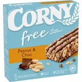 CORNY free Peanut & Choc Müsliriegel 6 Riegel