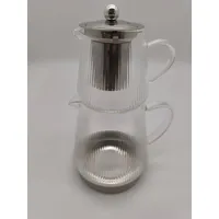 Neudorf Caydanlik-Teekanne Teekanne Teebereiter Glas Türkische Caylux für Induktionsbetrieb