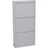 INOSIGN Schuhschrank Melika aus Metall, 3 Schuhklappen, Höhe 113,5 cm grau