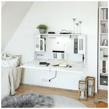 Hammerbacher Wandschreibtisch VWO12 Weiß