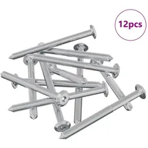 vidaXL Möbel-Schrauben M6 x 70 mm 12 Stück