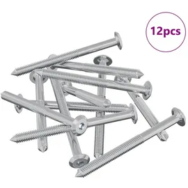 vidaXL Möbel-Schrauben M6 x 70 mm 12 Stück