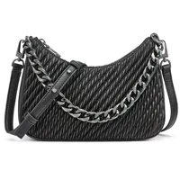 DKNY Jenna Schultertasche 23 cm black-silver