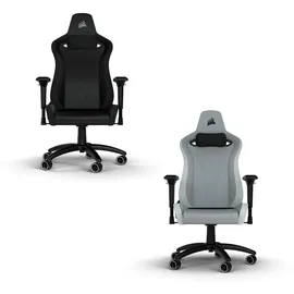 Corsair TC200 Plush Leatherette Grau/Weiß Gaming-Stuhl