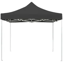 vidaXL Faltpavillon 2 x 2 m inkl. 4 Seitenteile Anthrazit/Schwarz
