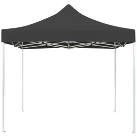vidaXL Faltpavillon 2 x 2 m inkl. 4 Seitenteile Anthrazit/Schwarz