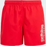 adidas Sportswear Essentials Logo CLX Badeshorts Rot/Weiß 140
