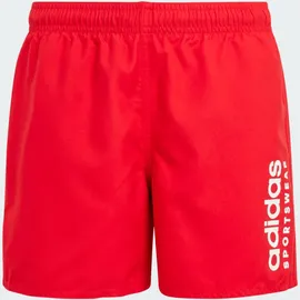 adidas Sportswear Essentials Logo CLX Badeshorts Rot/Weiß 140