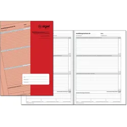 SIGEL Formularbuch Ausbildungsnachweis, wöchentliche/monatliche Eintragungen DIN A4 1x 28 Seiten