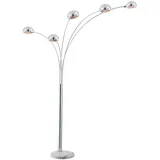 GLOBO Stehlampe 5x E14 Grau