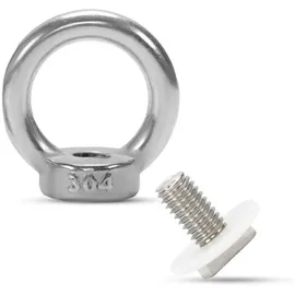 ECENCE Ringmuttern mit Hammerkopfschraube M6 8 Stück