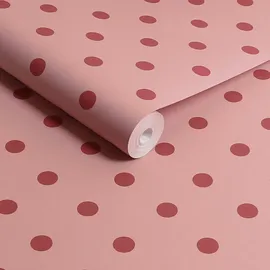 Cath Kidston Vliestapete CATH KIDSTON "Button Spot", mehrfarbig, B:0,52m H:10m L:10m, Vlies, Tapeten, 10mx52cm (ca. 5m2)