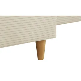 Sofa.de Ecksofa mit Schlaffunktion ¦ beige ¦ Maße (cm): B: 275 H: 91 T: 173.0