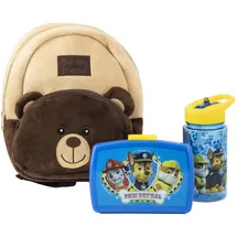 p:os Plüschrucksack Milly Bear Boy mit Brotdose und Trinkflasche