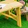 Outsunny Gartenbank 116 x 56 x 80 cm Beige