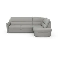 sit&more Ecksofa »Panini L-Form«, wahlweise mit Vorziehsitz und Bettkasten, silberfarben