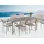 Beliani Grosseto Set 6-tlg. Beige/Schwarz