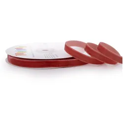 Creativery 10mm Samtband 10m Schmuckband Geschenkband Schleifenband Stoffband Terrakotta