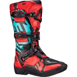 Leatt 3.5 Fuel Kinder Motocross Stiefel, schwarz-rot-blau, Größe 35 36