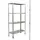 SCHULTE Regalwelt Steckregal Metall 180x80x40 cm silber 4 Fachböden