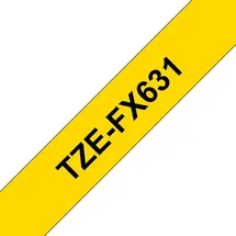 Brother TZ eFX631 12mm schwarz auf gelb