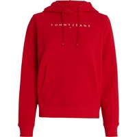 Tommy Jeans Kapuzensweatshirt mit Front-Logoschriftzug rot DEEP crimson) S