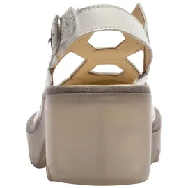 Fly london High-Heel-Sandalette Damen Silber/Weiß 37