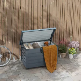 Outsunny Gartenbox 100 x 62 x 65 cm 1-tlg. dunkelgrau