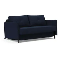 INNOVATION LIVING TM Schlafsofa Cubed Klappsofa, hochwertige Schlaffunktion, Design und extra Komfort, Frontauszug, sehr platzsparend, abgewinkelt Sitzen, waagerecht liegen blau