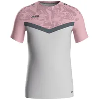 Jako T-Shirt Iconic - soft grey/dusky pink/anthra light