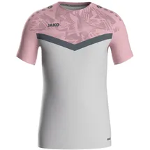 Jako T-Shirt Iconic - soft grey/dusky pink/anthra light