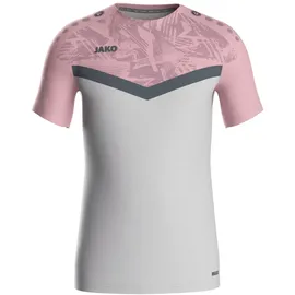 Jako T-Shirt Iconic - soft grey/dusky pink/anthra light