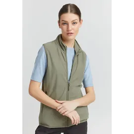 Oxmo Fleeceweste OXMO "Fleeceweste OXRagnara", Damen, Gr. S, grün (seagrass), Obermaterial: 100% Polyester PES., Westen Fleeceweste