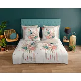 Muller Textil Videl Blumen Beige 135 x 200 cm + 2 x 80 x 80 cm