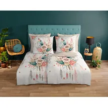 Muller Textil Videl Blumen Beige 135 x 200 cm + 2 x 80 x 80 cm